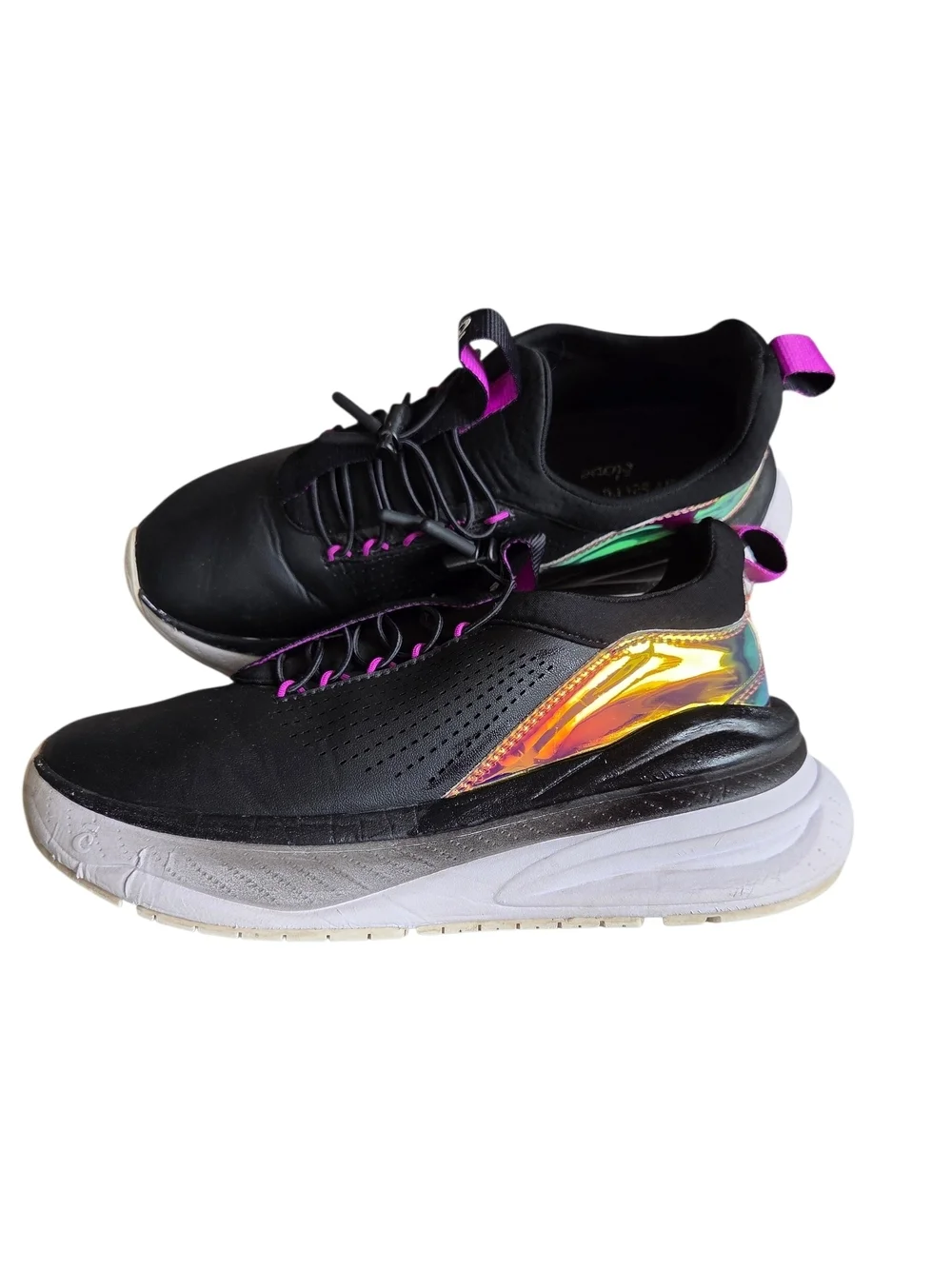 Clove Black Holographic Limited Edition Comfort Sneakers 8